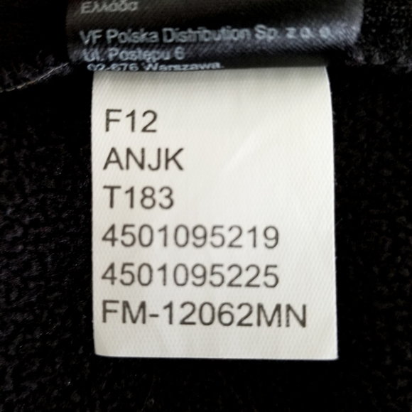 The North Face Black Apex Bionic Softshell Fleece Lined Full Zip Vest Mens Small - Picture 4 of 5